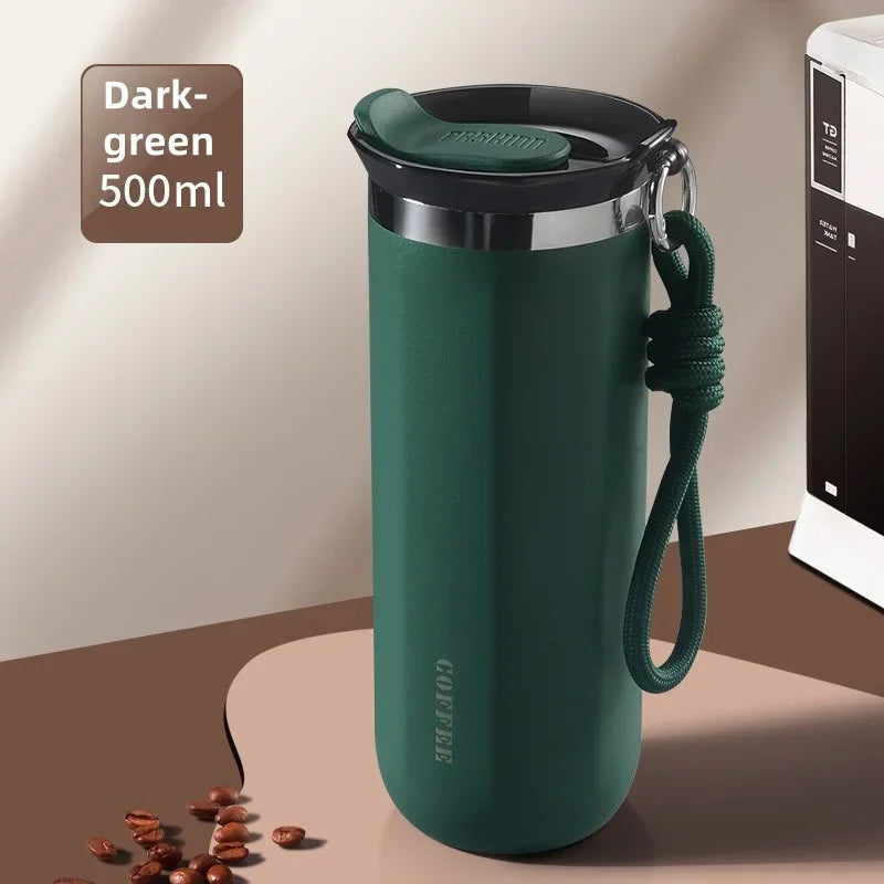 Thermal Mug 304 Stainless Steel Insulated Water Cup Business Office Portable Cold Coffee Cup Gift Cup Leakproof Travle Drinkware