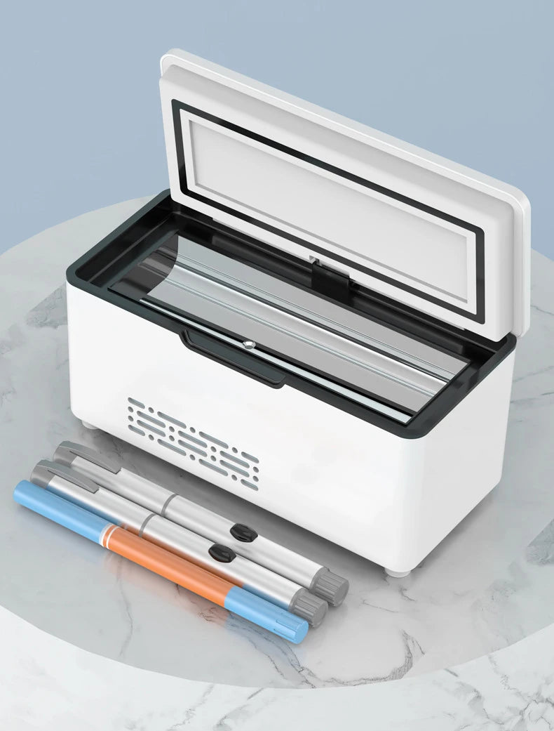 Car Portable Refrigerated Box Cool Box Cooler For Drug Growth Hormone Interferon Insulin USB Charging Thermostat Mini Fridge