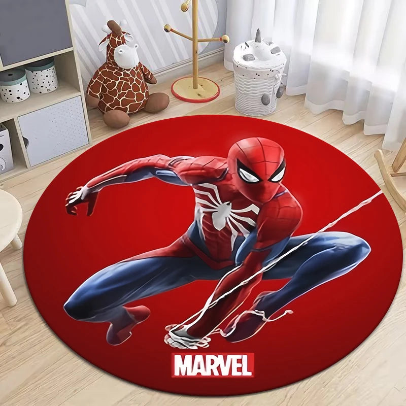 Spider Man,handsome,HD Printed Round Carpet.Bedroom,office,Balcony,Entry Door,Sofa,bed,Chair Non-slip Mat.Gift,Picnic,Camp,Rug