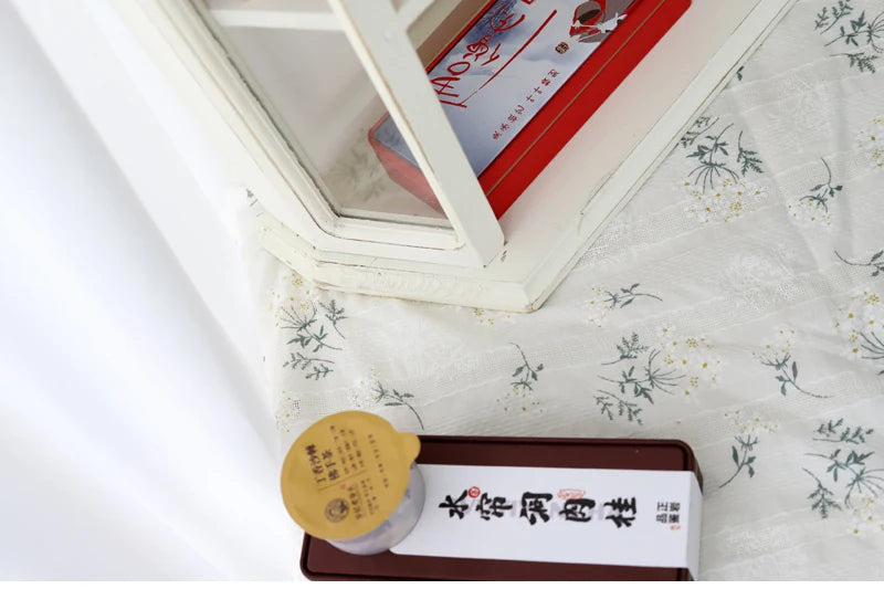 ‌Rustic Farmhouse Display Cabinet with Glass Doors Distressed White Solid Wood Storage Organizer for Kitchen/Office Vintage