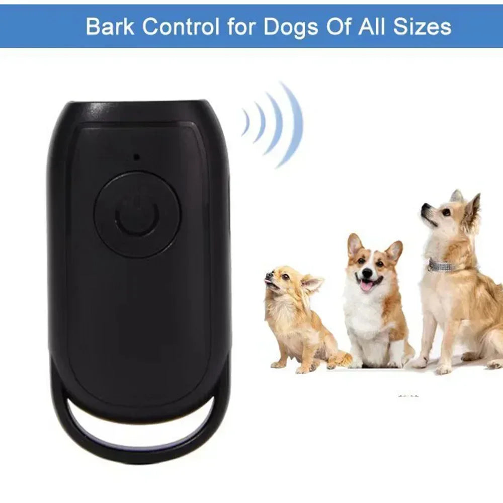 Mini Ultrasonic Dog Repeller Anti Barking Device Portable Outdoor Training Tool Smart Stop Barking Defense for Dogs Pets