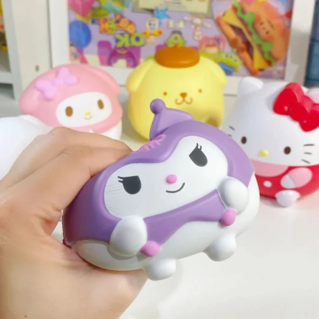 Kuromi Hello Kitty Stress Tabas Squishy Anime Cartoon Free Stuff for Boys Girls Children Pocket Pushy Squeeze Fidget Toys