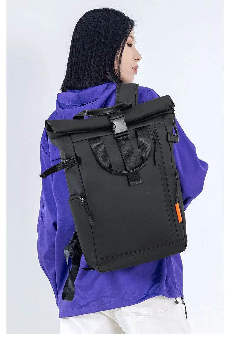 Men's Travel Bag 15.6inch Laptop Computer Backpack Outdoor Waterproof Camping Hiking School Bag College Business Rucksack