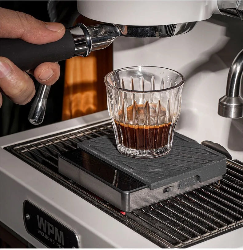 Rechargeable High Precision Coffee Scale Flow Rate Monitoring Mini Electronic Weighing Scale for Espresso Outdoor & Kitchen Use