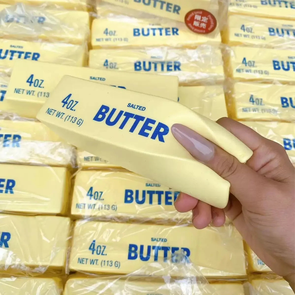 1PC Antistress Butter Stick Stress & Anxiety Relief Fidget Toys Slow Rising Squishy Squeeze Elastic Cheese Stick Prank Toys