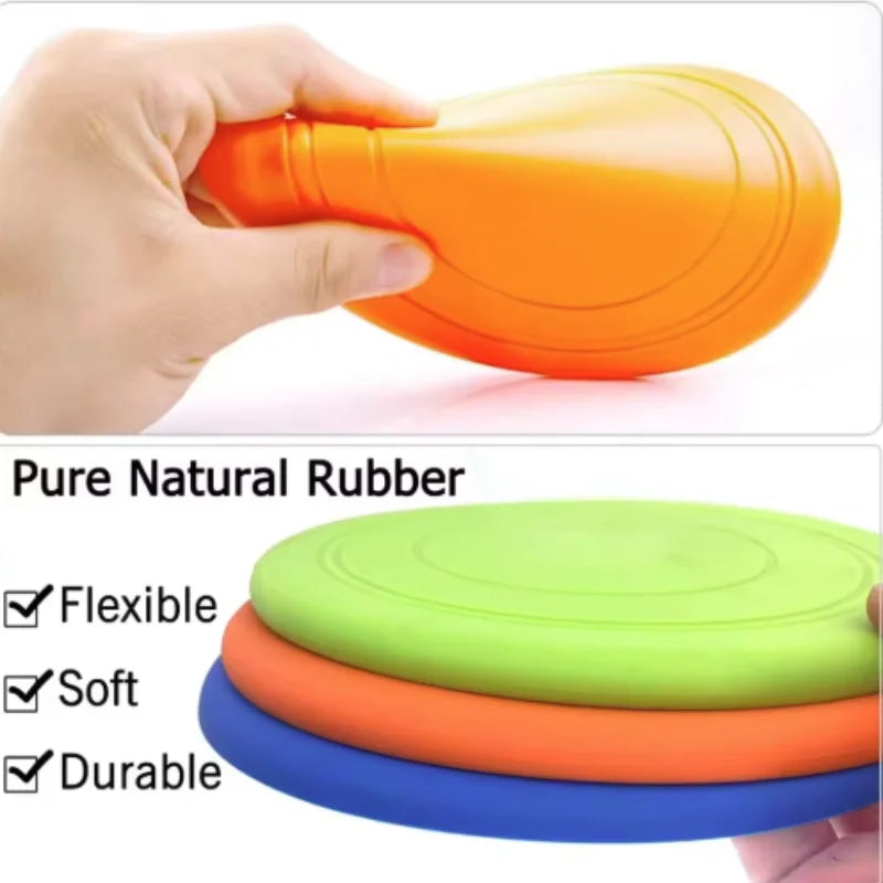7 Colors Silicone Flying Saucer Funny Dog Cat Toy Dog Game Flying Discs Resistant Chew Puppy Training Interactive Pet Supplies
