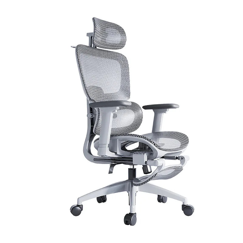 Ergonomic Computer Chair, Reclining Office Swivel Chair, Nylon Feet Four-Level Gas Rod