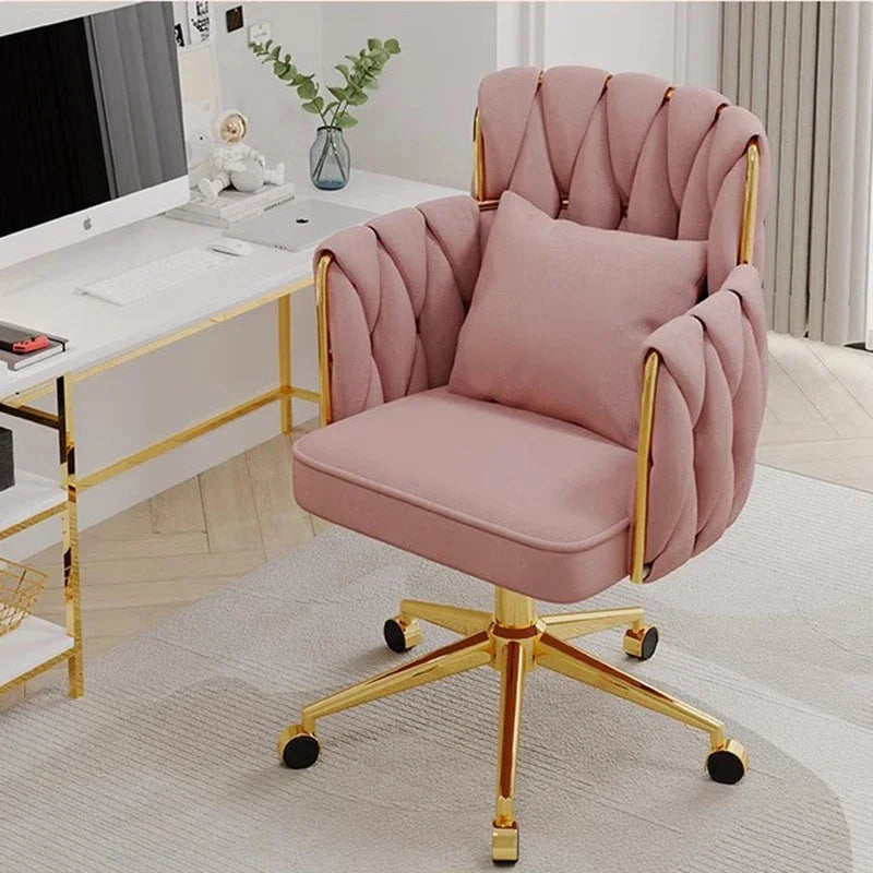 Study Throne Office Chair Vanity Modern Ergonomic Luxury Nordic Office Chair Designer Relaxing Sillas De Oficina Salon Furniture
