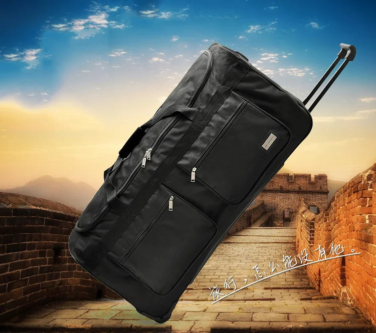 32"40" inch Large Capacity Trolley luggage Rolling Luggage Waterproof Oxford Duffel Bag Trolley bag With wheels Travel Suitcase