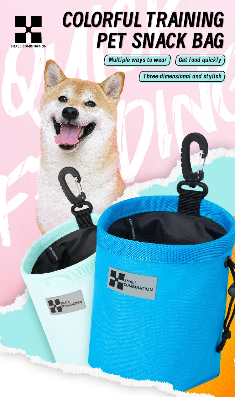 SMALL COMBINATION Portable Dog Training Snack Bag puppy dog snack bag for leash Outdoor pet snacks awards waist bag XZH-T24001-1