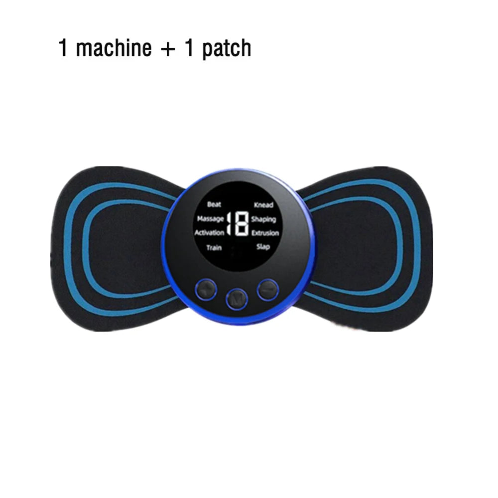 Ems Electric Pulse Neck Massager With 8 Massage Modes, 19 Levels Of Intensity, Deep Relaxation Massage Pads