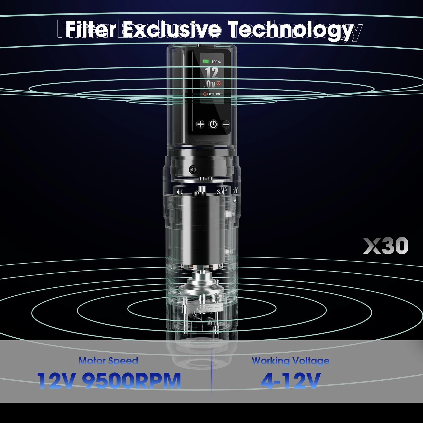 Filter Wireless Tattoo Kits Cartridge Tattoo Machine Pen Kits with 40pcs Cartridge Tattoo Needles Permanent Makeup Tattoo Supply