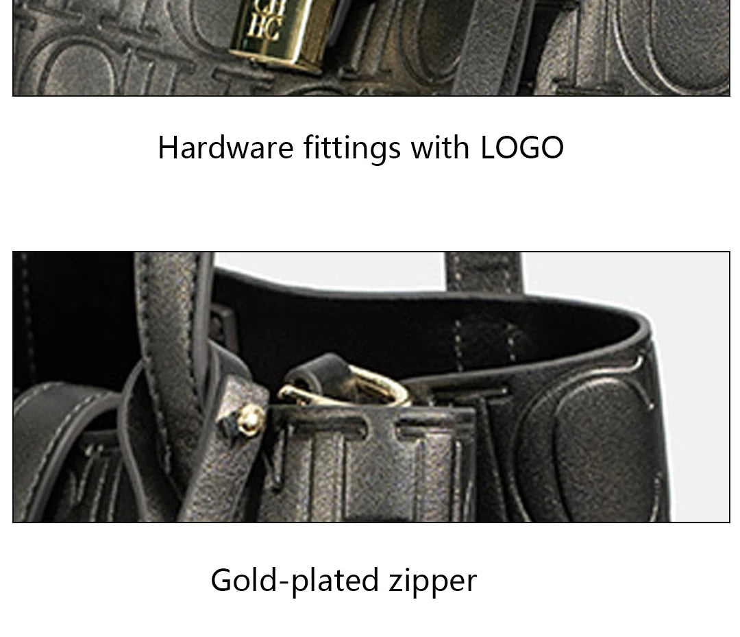 Embossed Ladies Crossbody Bag Letter Printing Design Ladies Handbag Large Capacity Tote Bag Elegant Temperament Ladies Should