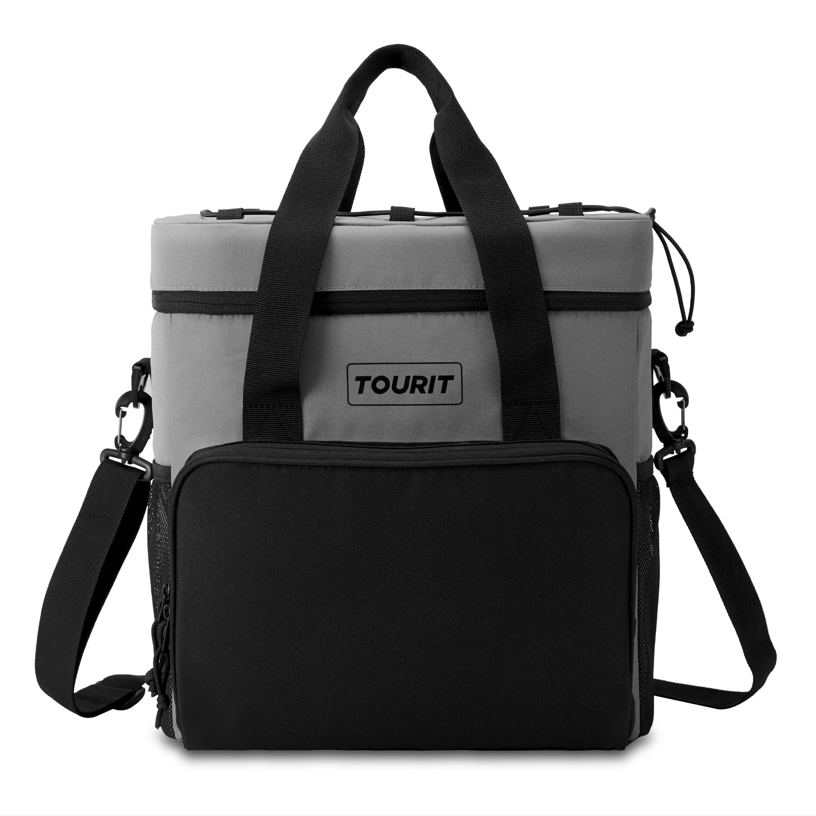 TOURIT Thermal Cooler for Drinks 14.6L 24L 32L Foldable Insulated Cooler Bag Leakproof Car Refrigerator Bag Food Delivery Bag