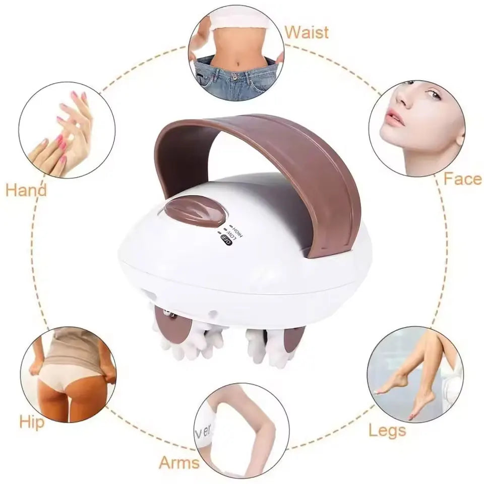 Electric Body Massager Adjustable Full Body Slimmer  Concealment Roller Massager 3D Anti-Cellulite Control Device