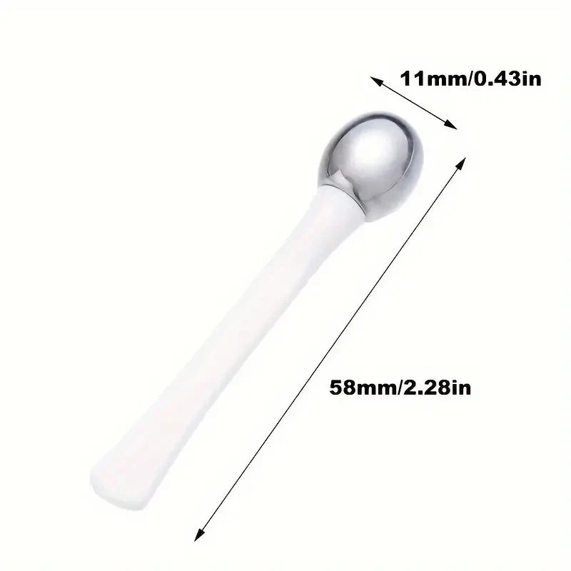 1pc Eye Roller Massage Stick Eye Cream Applicator Cosmetic Spatula Anti Wrinkle Facial Spoon Gold Alloy Face Thin Skin Care Tool