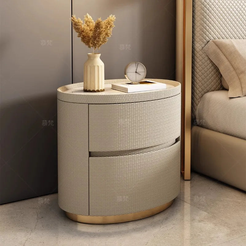 Luxury Modern Nightstand Minimalist Storage Nordic Italian Bedside Table Trendy Simple Muebles De Dormitorio Bedroom Furniture