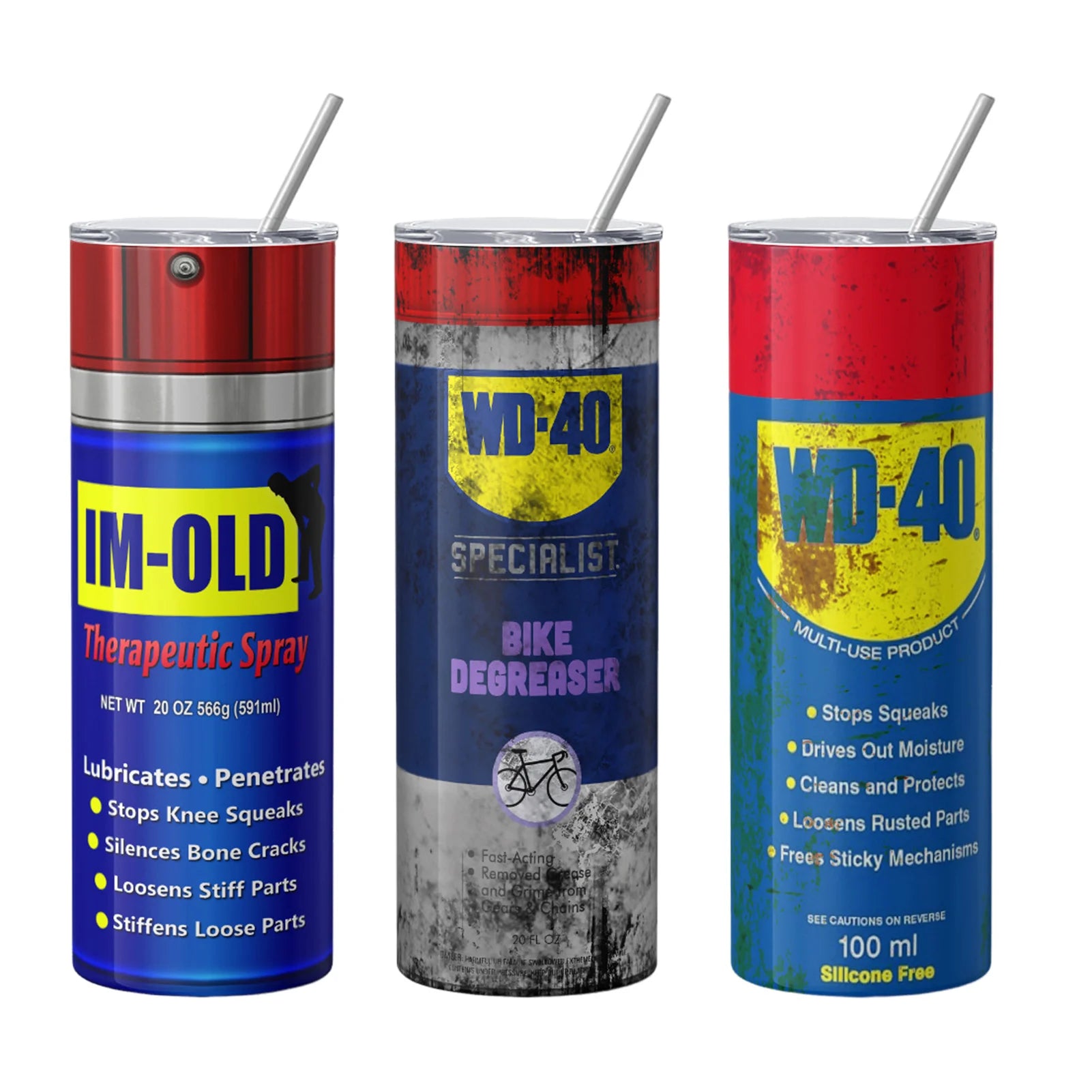 20oz Cups with Straw,Reusable Straw Cup for WD40 Dirty Pattern Thermos,Stainless Steel,Keep Cold,Ice Drinkware for Stanley Cup