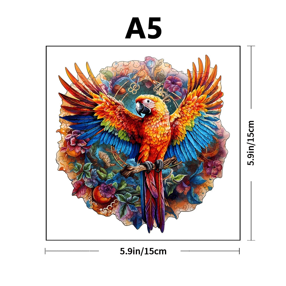 Wooden Jigsaw Puzzles-Wooden Puzzle Adult Unique Shape Advanced Phoenix Wooden Jigsaw Puzzle for Adult, Family Puzzles Gifts