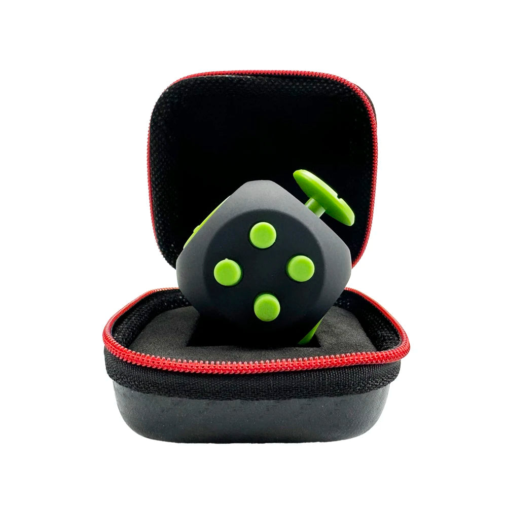 Fidget Cube EDC Anti Stress Relief Toys Anxiety Antistress Sensory Fidgeting Dice Toy For Kids Adults Autism ADHD Focus 12 Sides