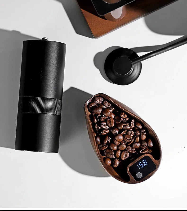 Bincoo Intelligent Electronic Scale Kitchen Scale Professional Coffee Scale Bean Plate 0.1g Accurate Weight Rechargeable