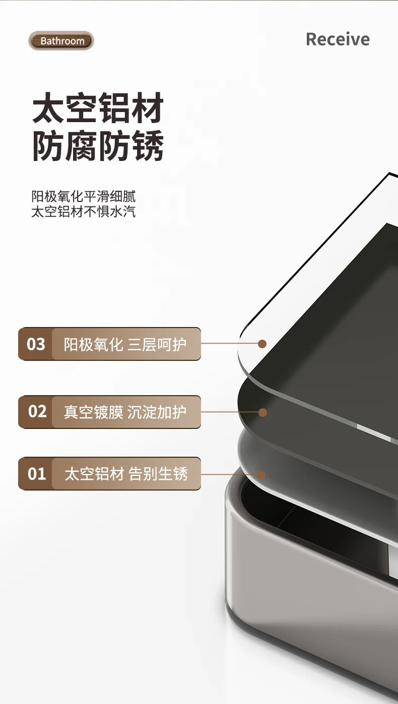 Bathroom Shower Shelf Shower Caddy Wall Floating Shelf Bathroom Toilet Shelf Kitchen Cabinet Storage Shelves Rack Organizers