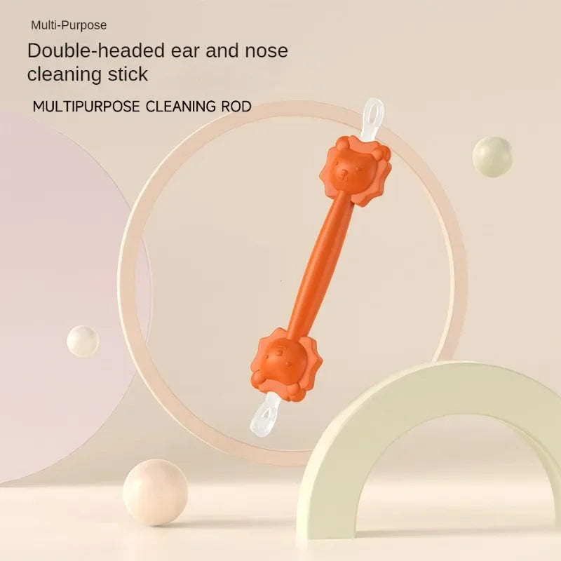 2024 New models Baby Cleaner Spoon Double-headed Soft Wax Curette Picker Nose Cleaner Silicone Ear Wax Pickers Clean Tweezers