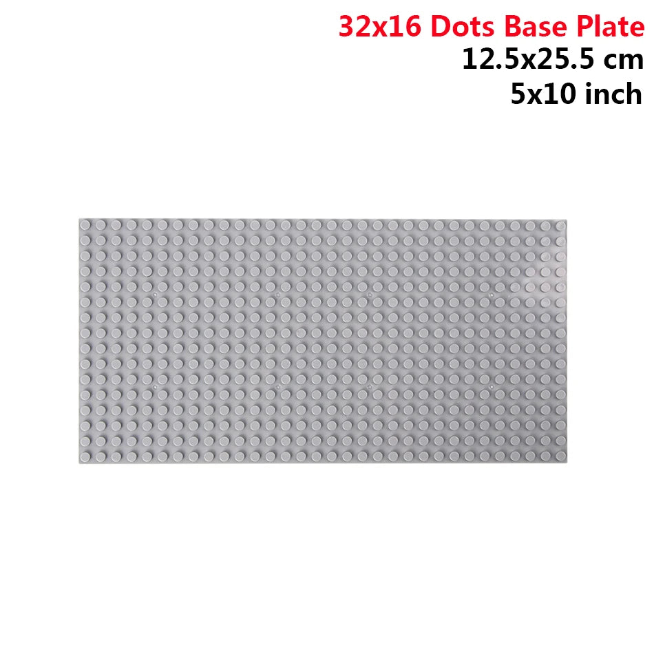 32x32 32x16 Dots Classic Building Blocks Base Plate MOC DIY Small Size Bricks Baseplate Parts for City Figures Children Toys