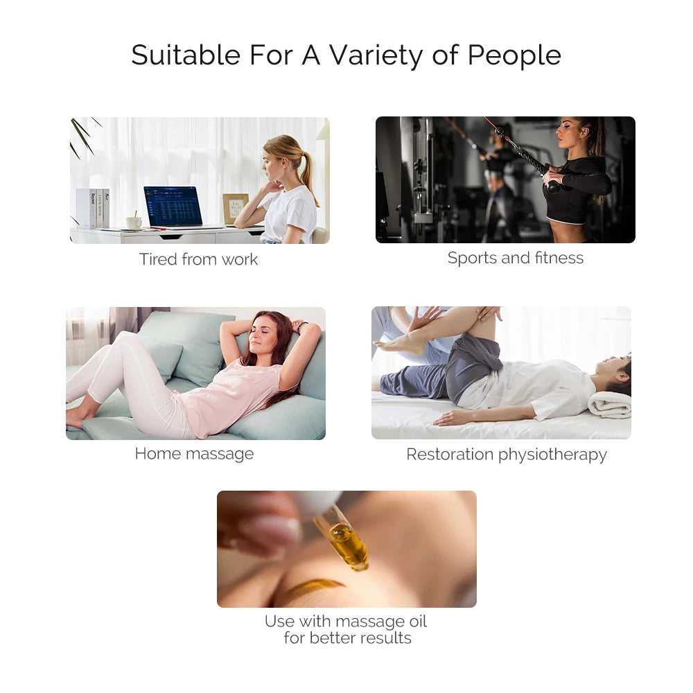 Electric Fascia Massager Body Massage Muscle Scraper Fascia Knife Fitness Vibration Muscle Relaxation Body Lifting Massage Blade