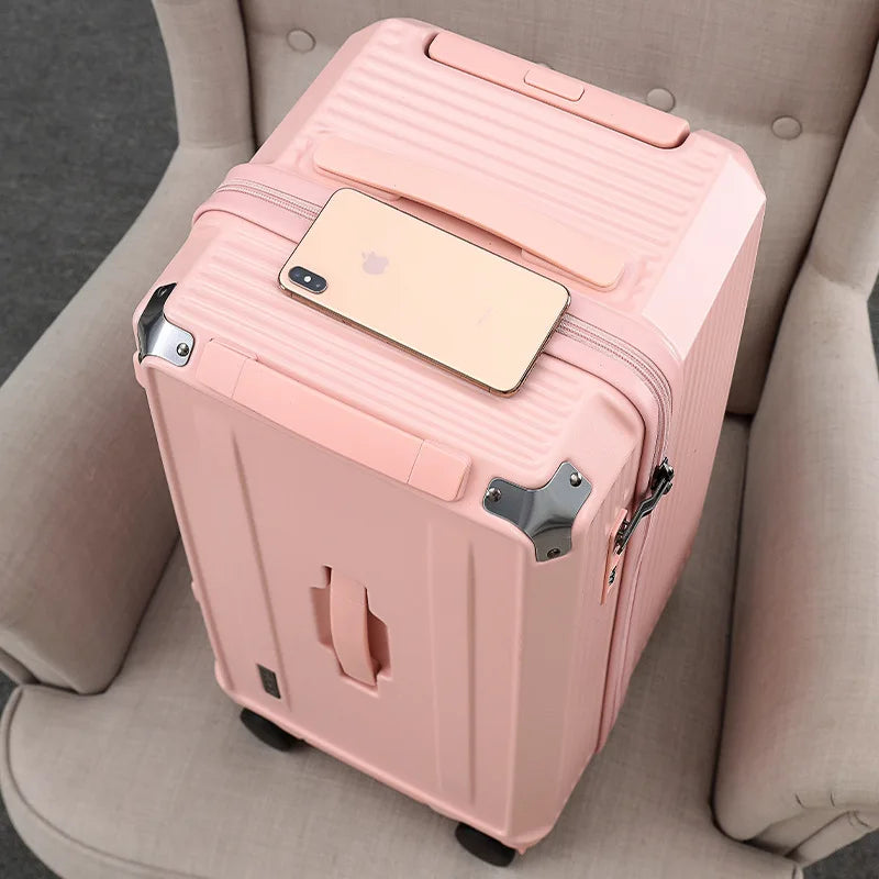 Japanese travel suitcase universal wheel password thickened trolley luggage 22/26/30 inch high value luggage for men and women