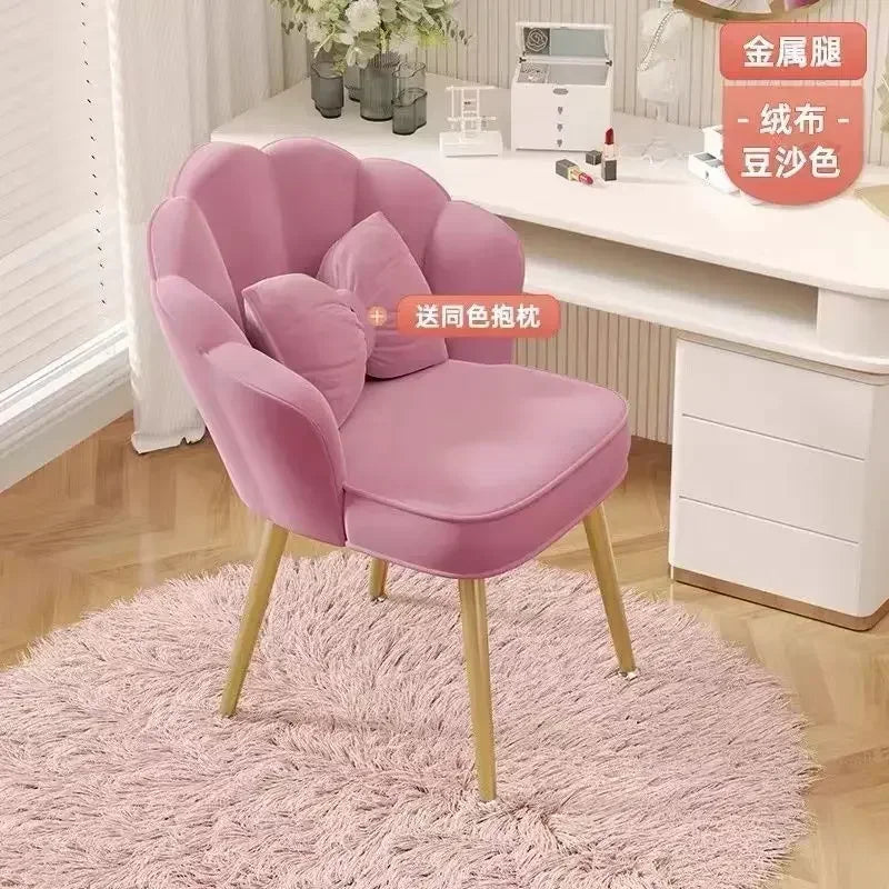 Formwell Leisure Single Sofa Chair Velvet Armchair with Gold Legs Makeup Chair with Upholstered for Living Room Bedroom