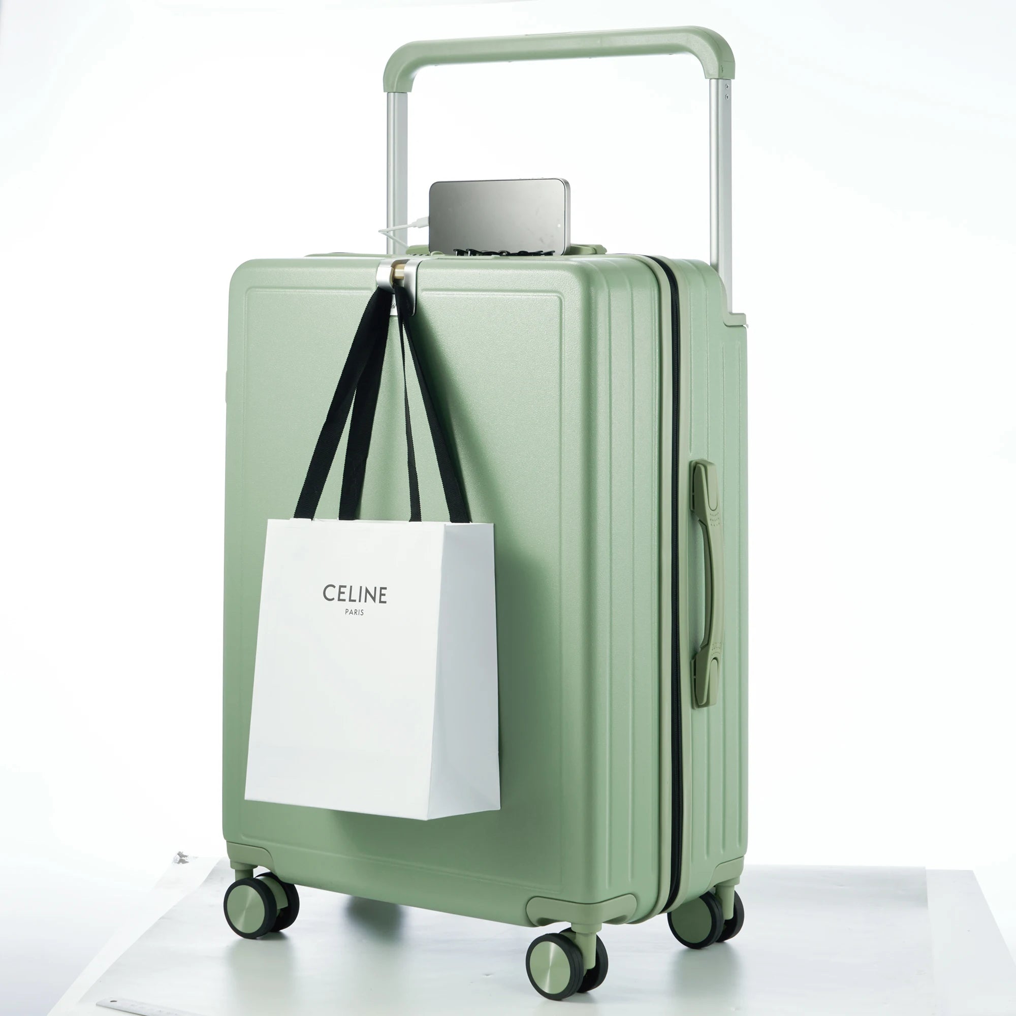 KLQDZMS Luggage Travel Bag 20 Inch Boarding Box Large Capacity Men's Trolley Case 22"24"26"28" ABS+PC Women's Cabin Suitcase