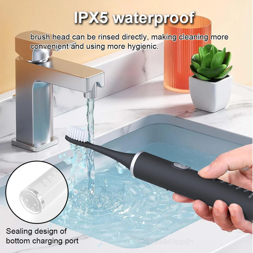 Electric Toothbrush Sonic Electric Toothbrush For Teeth Brushes Vibration Dental Tooth Cleaner USB Rechargeable Tooth Brush Case