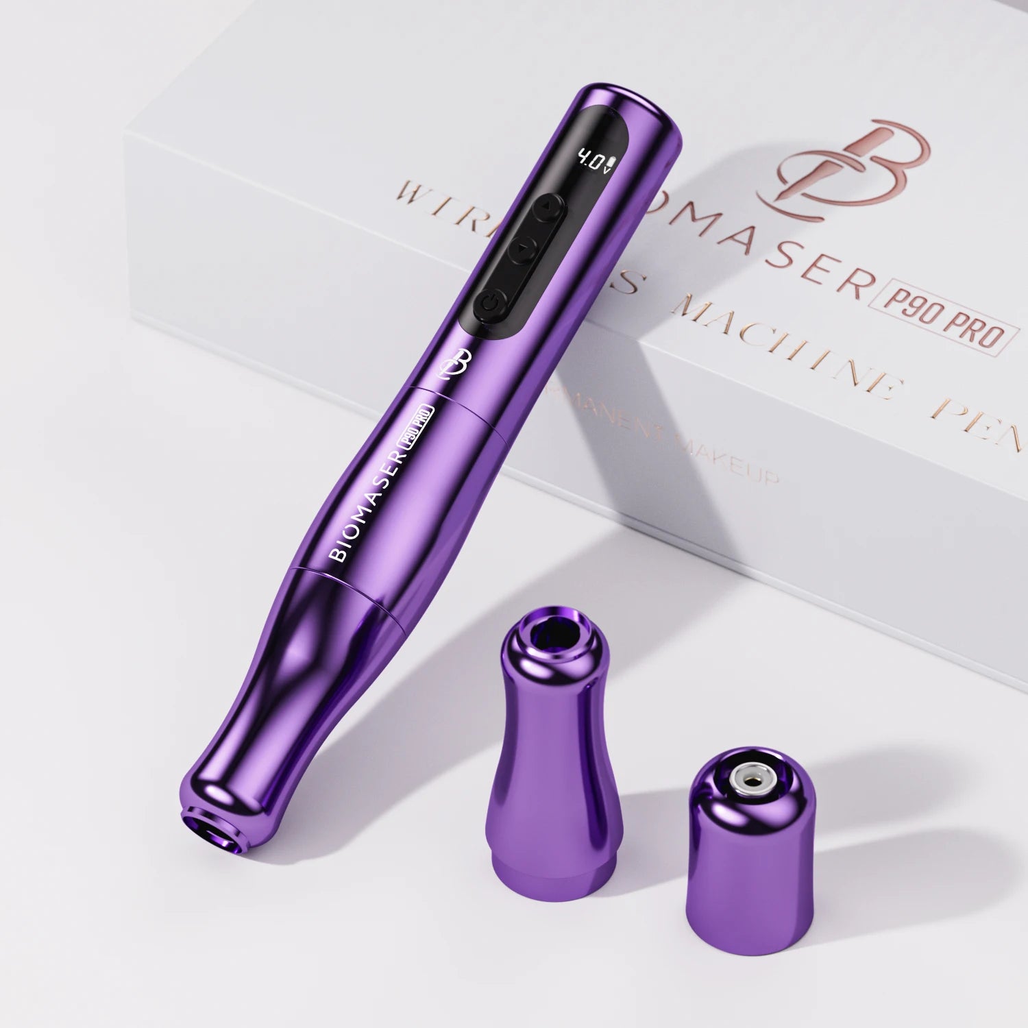 BIOMASER P90 Pro Wireless Rotary Rechargeable PMU Tattoo Machine Permanent Makeup Microblading Eyebrow Lip Eyeliner Tattoo Gun