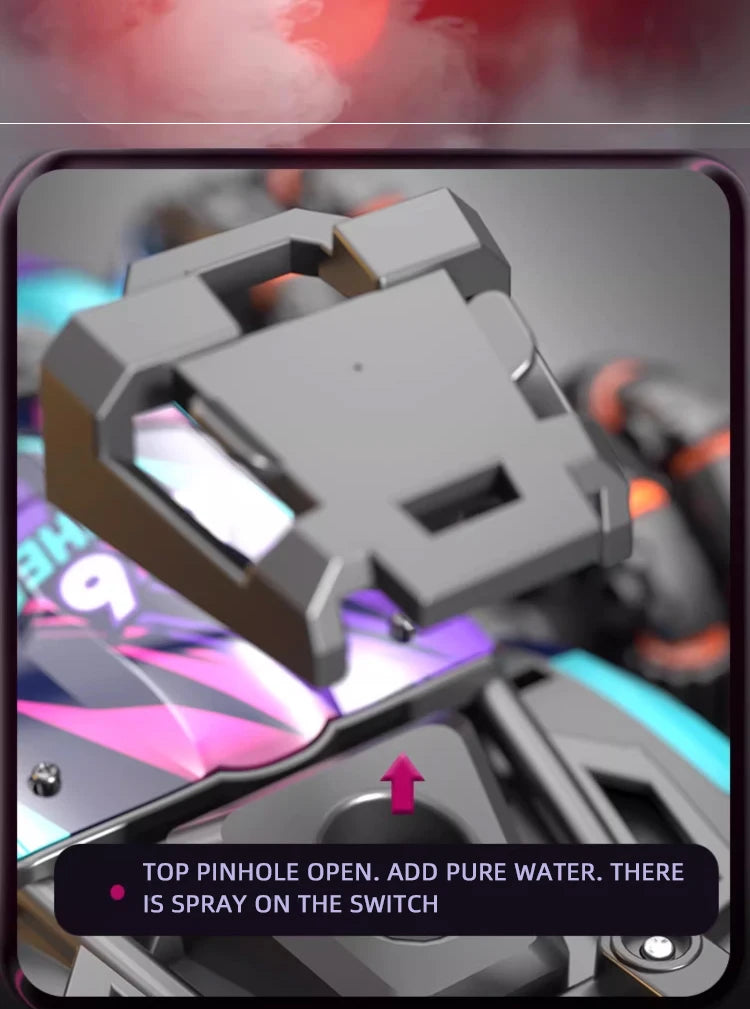 Children's Alloy Remote Control Car Morphing Six-Wheeled RC Off-Road Climbing Stunt Four-Wheel Drive Spray Drift Racing Car Toys