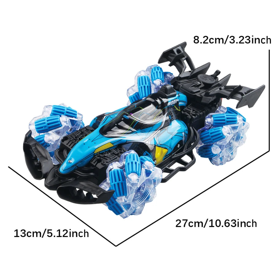 Colorful lights spray stunt racing 4WD shift 2.4G wireless gesture induction racing race remote control toy car
