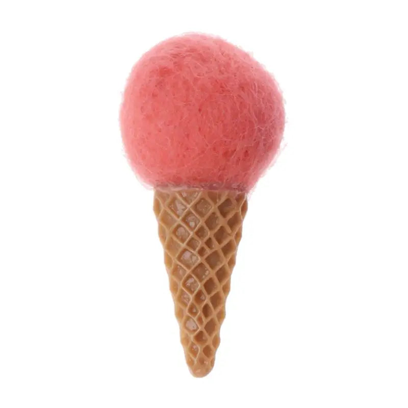 Newborn Felt Ice Cream Props Tiny Baby Girl Boy Photo Shoot Handmade Felt Photography Props Accessories