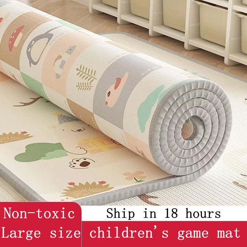 5 sizes to choose Baby Crawling Play Mats Cartoon Lion Giraffe Folding Mat Carpet Play Mat for Children's Safety Mat Rug Playmat