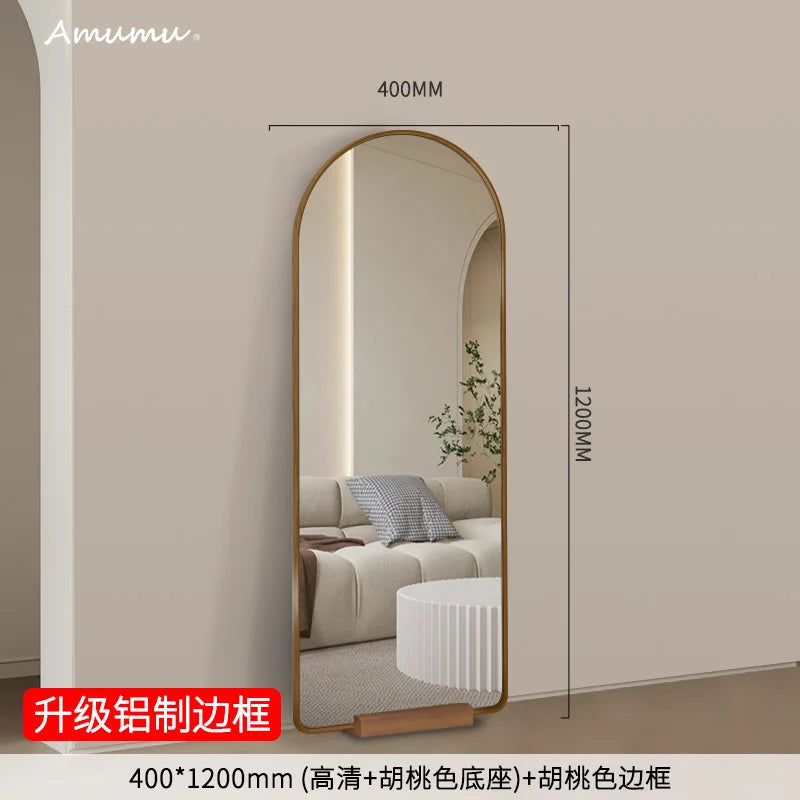 Funky Floor Mirror Standing Bathroom Bedroom Luxury Long Men Full Body Modern Mirror Decoration Espelhos Living Room Decorations