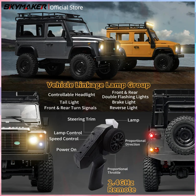 New MN99s MN98 1:12 MN Model RTR Version RC Car 2.4G 4WD RC Rock Crawler Defender Remote Control Car 1/12 RC Truck Cars Toys