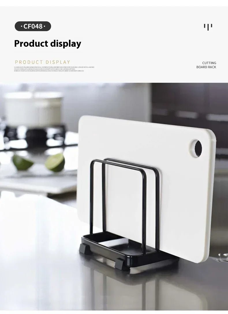 Home  Vertical Drawer Plate Clearance Rack Kitchen Storage Cabinets Organizer Furniture Cutting Board Stainless Steel Adjustable