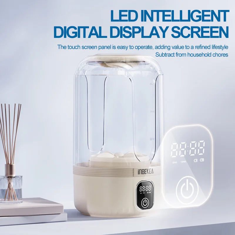 1.5L Wireless washing machine portable underwear cleaner Socks Washing Machine Dehydratable Laundry Bucket