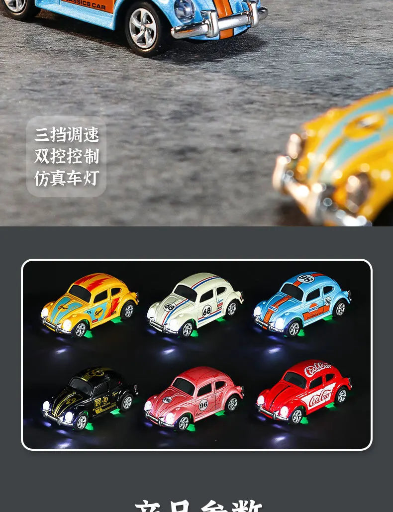 2025 New Wireless Mini Beetle Alloy Remote Control Car Small Mobile Phone Remote Control Model Car Toy Children'S Holiday Gift