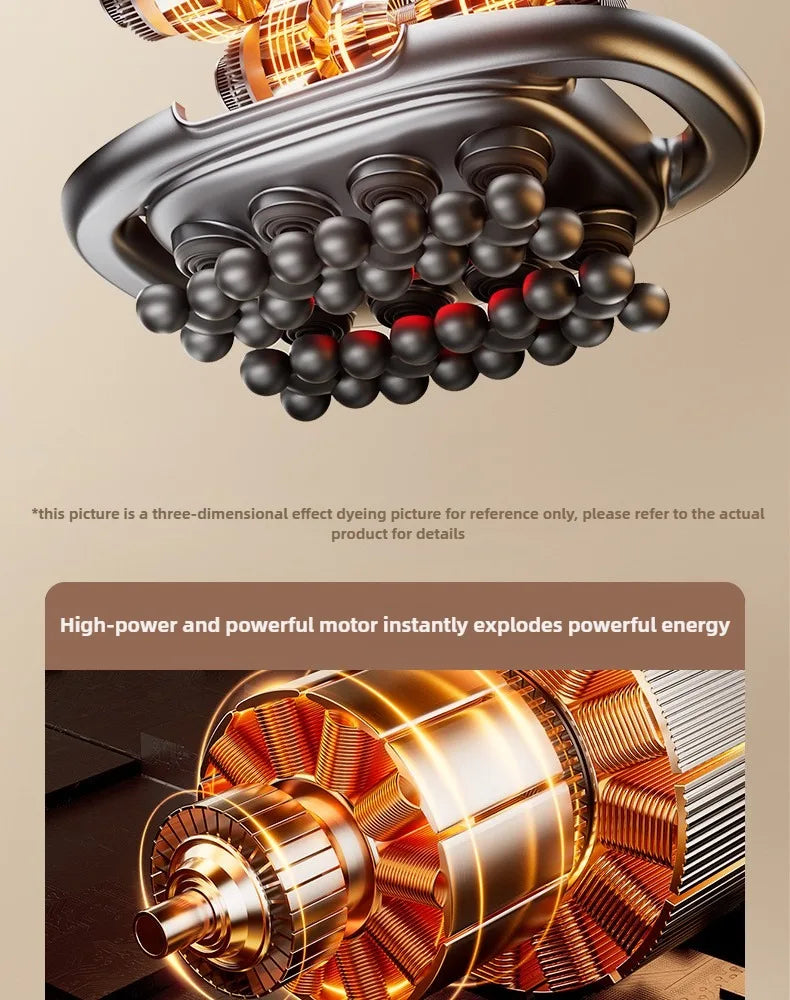 32 Massage Heads Massage Gun Deep Tissue Muscle Professional High Quality Wireless Frequency Vibration Red Light Masajeador