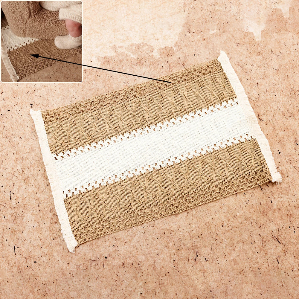 0-1 Month Newborn Photography Scenes Props Knitted Baby Costume Set Teddy Bear Doll Coffee Maker Props Studio Photo Accessories