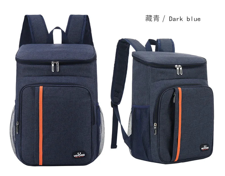 20L Outdoor Thermal Cooler Backpack Bags Insulated Leakproof Lunch Bag Camping Drink Refrigerator Picnic Food Fresh Keeping Bag