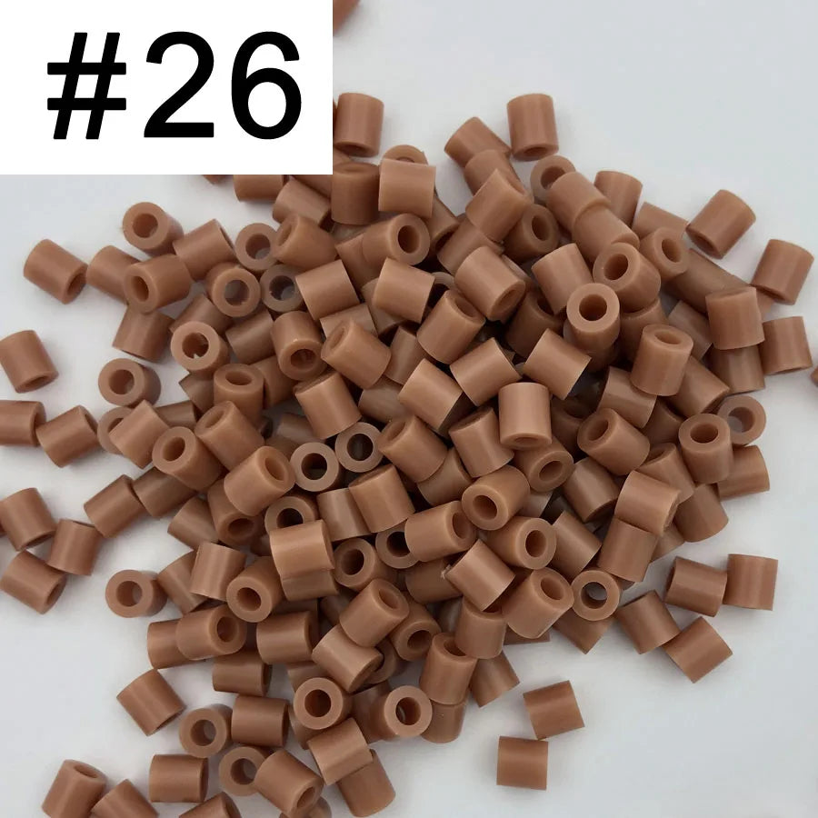 5mm 1000PCS  Black white gray blue green purple Hama Beads for Kids Iron Fuse Beads diy Puzzles Pixel Art Gift Children Toy