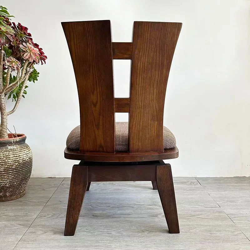 Wood Japanese Swivel Chair Black Walnut Nordic Design Accent Office Chair Desk Relaxing Computer Fotel Gamingowy Home Office