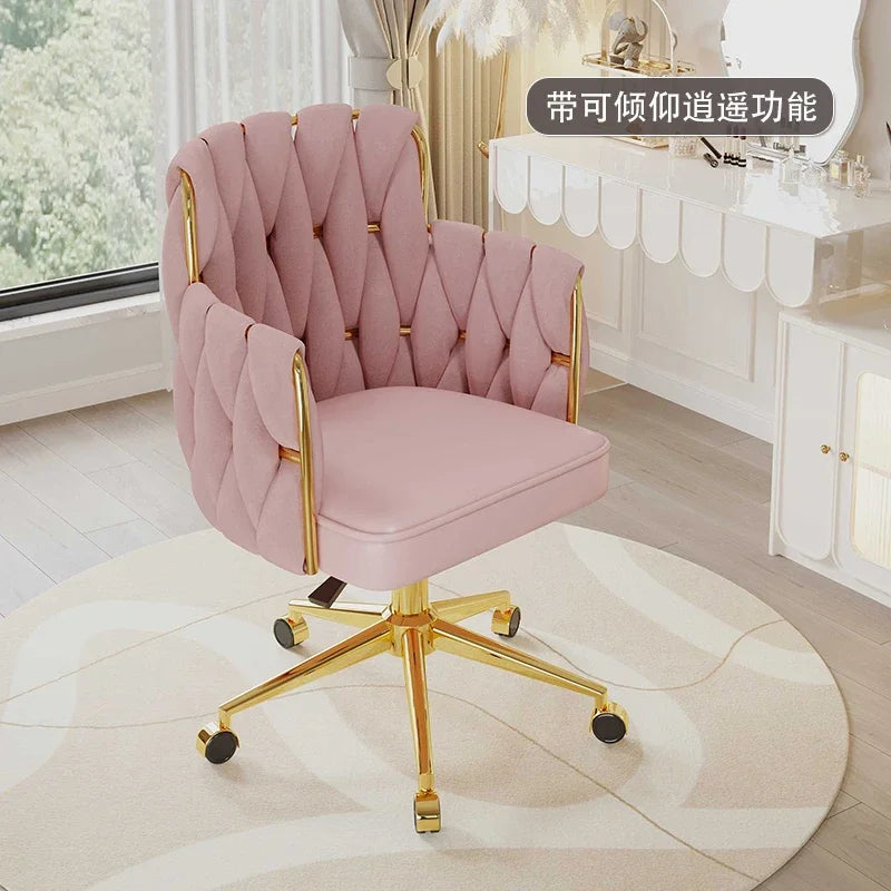 Study Throne Office Chair Vanity Modern Ergonomic Luxury Nordic Office Chair Designer Relaxing Sillas De Oficina Salon Furniture