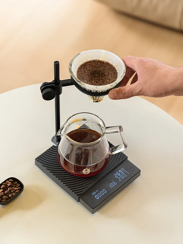 TIMEMORE Blackmirror Duo Coffee Digital Scales Weighing Timekeeping Flow Rate Measurement With Ddetachable Stand Mini Coffee